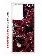 Чехол-накладка Samsung Galaxy Note 20 Ultra Kruche Print Майлз Человек-паук