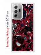 Чехол-накладка Samsung Galaxy Note 20 Ultra Kruche Print Майлз Человек-паук