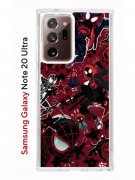 Чехол-накладка Samsung Galaxy Note 20 Ultra Kruche Print Майлз Человек-паук