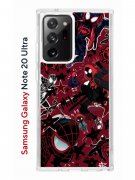 Чехол-накладка Samsung Galaxy Note 20 Ultra Kruche Print Майлз Человек-паук
