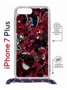 Чехол-накладка iPhone 7 Plus/8 Plus Kruche Magrope Print Майлз Человек-паук