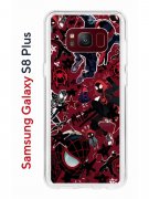 Чехол-накладка Samsung Galaxy S8 Plus Kruche Print Майлз Человек-паук