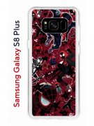 Чехол-накладка Samsung Galaxy S8 Plus Kruche Print Майлз Человек-паук