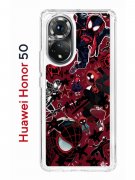 Чехол-накладка Huawei Honor 50 Kruche Print Майлз Человек-паук