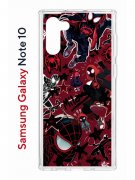 Чехол-накладка Samsung Galaxy Note 10 Kruche Print Майлз Человек-паук