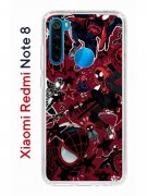 Чехол-накладка Xiaomi Redmi Note 8 Kruche Print Майлз Человек-паук