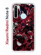 Чехол-накладка Xiaomi Redmi Note 8 Kruche Print Майлз Человек-паук