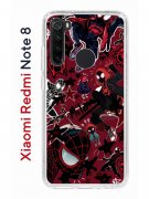 Чехол-накладка Xiaomi Redmi Note 8 Kruche Print Майлз Человек-паук