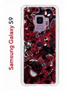 Чехол-накладка Samsung Galaxy S9 Kruche Print Майлз Человек-паук