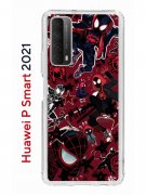 Чехол-накладка Huawei P Smart 2021 Kruche Print Майлз Человек-паук