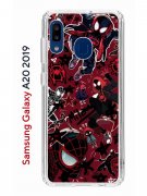 Чехол-накладка Samsung Galaxy A20 2019 Kruche Print Майлз Человек-паук
