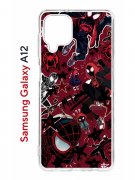 Чехол-накладка Samsung Galaxy A12 Kruche Print Майлз Человек-паук