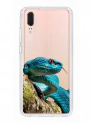 Чехол-накладка Huawei P20 (583848) Kruche PRINT Змея