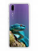 Чехол-накладка Huawei P20 (583848) Kruche PRINT Змея