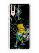 Чехол-накладка Huawei P20 (583848) Kruche PRINT Барт Симпсон