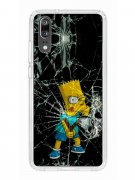 Чехол-накладка Huawei P20 (583848) Kruche PRINT Барт Симпсон