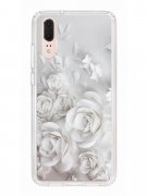 Чехол-накладка Huawei P20 (583848) Kruche PRINT White roses