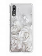 Чехол-накладка Huawei P20 (583848) Kruche PRINT White roses