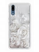 Чехол-накладка Huawei P20 (583848) Kruche PRINT White roses