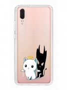 Чехол-накладка Huawei P20 (583848) Kruche PRINT Angel Demon