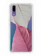 Чехол-накладка Huawei P20 (583848) Kruche PRINT Pink and white