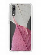 Чехол-накладка Huawei P20 (583848) Kruche PRINT Pink and white