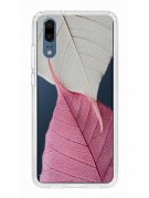 Чехол-накладка Huawei P20 (583848) Kruche PRINT Pink and white