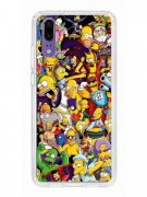 Чехол-накладка Huawei P20 (583848) Kruche PRINT Симпсоны