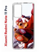 Чехол-накладка Xiaomi Redmi Note 11 Pro (637293) Kruche PRINT Человек паук