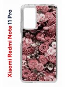 Чехол-накладка Xiaomi Redmi Note 11 Pro (637293) Kruche PRINT цветы