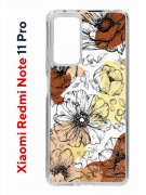 Чехол-накладка Xiaomi Redmi Note 11 Pro (637293) Kruche PRINT Ягоды и Цветы