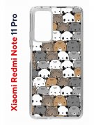 Чехол-накладка Xiaomi Redmi Note 11 Pro (637293) Kruche PRINT Медвежата