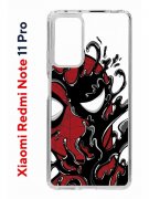 Чехол-накладка Xiaomi Redmi Note 11 Pro (637293) Kruche PRINT Spider-Man-Venom