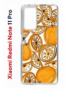 Чехол-накладка Xiaomi Redmi Note 11 Pro (637293) Kruche PRINT Апельсины