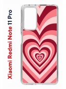 Чехол-накладка Xiaomi Redmi Note 11 Pro (637293) Kruche PRINT Сердце