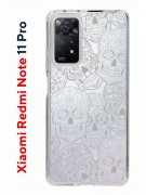 Чехол-накладка Xiaomi Redmi Note 11 Pro/11 Pro 5G 2022/12 Pro 4G 2022 Kruche Print Skull White