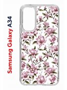 Чехол-накладка Samsung Galaxy A34 5G (637294) Kruche PRINT Нежность