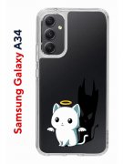 Чехол-накладка Samsung Galaxy A34 5G (637294) Kruche PRINT Angel Demon