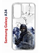 Чехол-накладка Samsung Galaxy A34 5G (637294) Kruche PRINT Call of Duty