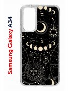 Чехол-накладка Samsung Galaxy A34 5G (637294) Kruche PRINT Space