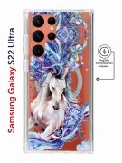 Чехол-накладка Samsung Galaxy S22 Ultra (634252) Kruche PRINT Грация