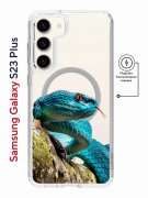 Чехол-накладка Samsung Galaxy S23 Plus Kruche Magnet Print Змея