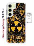 Чехол-накладка Samsung Galaxy S23 Plus Kruche Magnet Print Danger
