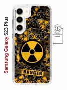 Чехол-накладка Samsung Galaxy S23 Plus Kruche Magnet Print Danger