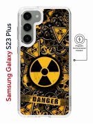 Чехол-накладка Samsung Galaxy S23 Plus Kruche Magnet Print Danger