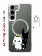 Чехол-накладка Samsung Galaxy S23 Plus Kruche Magnet Print Angel Demon