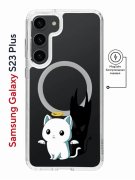 Чехол-накладка Samsung Galaxy S23 Plus Kruche Magnet Print Angel Demon