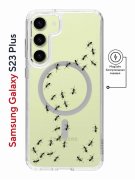 Чехол-накладка Samsung Galaxy S23 Plus Kruche Magnet Print Муравьи