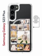 Чехол-накладка Samsung Galaxy S23 Plus Kruche Magnet Print Коты-Мемы