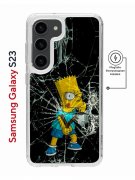 Чехол-накладка Samsung Galaxy S23 (634253) Kruche PRINT Барт Симпсон